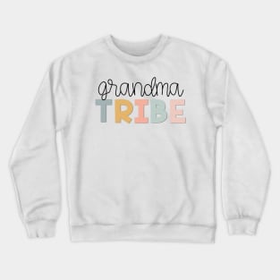 Grandma Tribe Muted Pastels Crewneck Sweatshirt